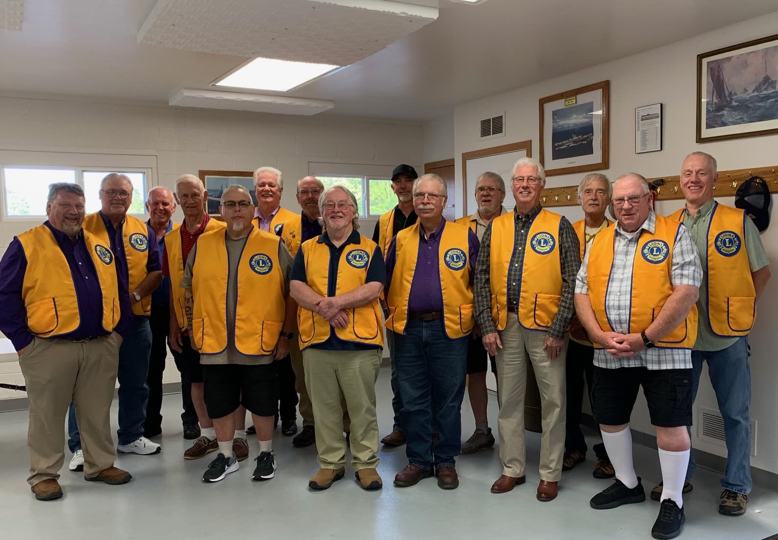 Lions Club group photo.