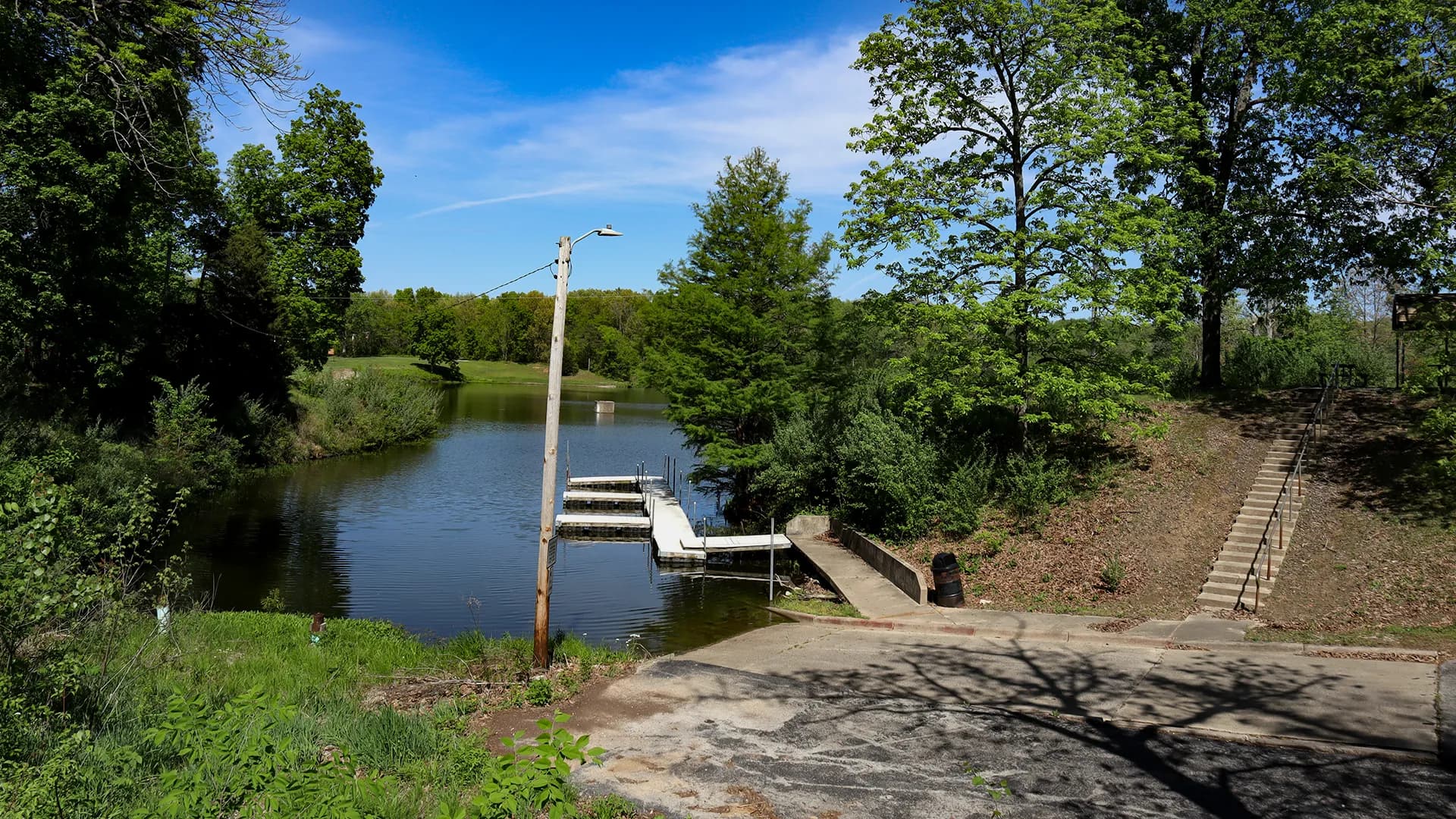 Lake Nellie boat ramp.